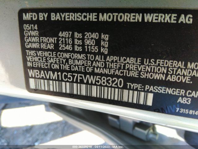 WBAVM1C57FVW58320 BMW X1 Sdrive28i