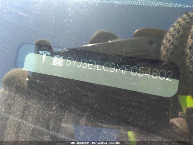 Tesla Model 3 Performance 2021 5YJ3E1EC9MF054802 Image 9