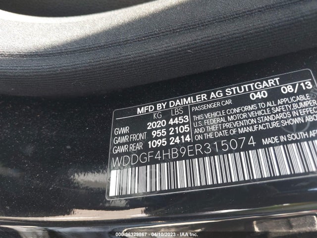 WDDGF4HB9ER315074 Mercedes-Benz C-class C 250