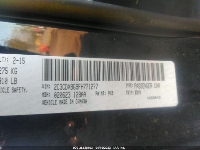 2C3CDXBG9FH771277 Dodge Charger Se