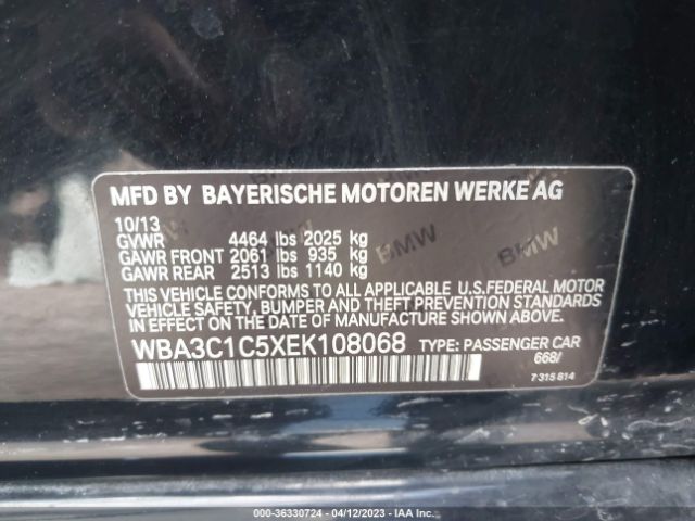WBA3C1C5XEK108068 BMW 3 Series 328i