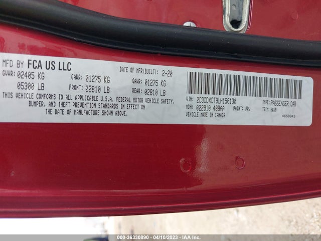 Dodge CHARGER R/T 2020 2C3CDXCT9LH150130 Image 9