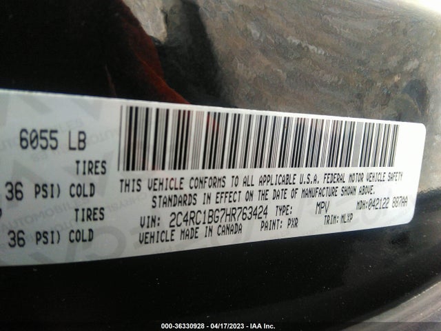 2C4RC1BG7HR763424 Chrysler Pacifica Touring-l