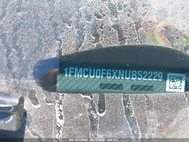 1FMCU0F6XNUB52229 Ford ESCAPE S