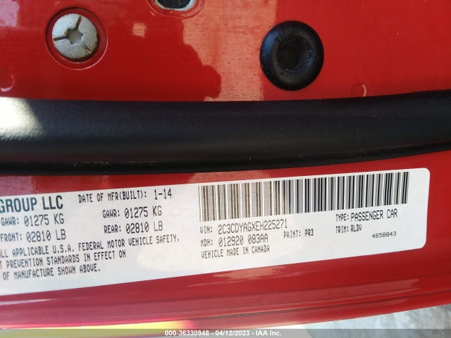 Dodge Challenger Sxt Plus 2014 2C3CDYAGXEH225271 Image 9