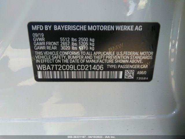WBA7T2C09LCD21406 BMW 7 Series 740i