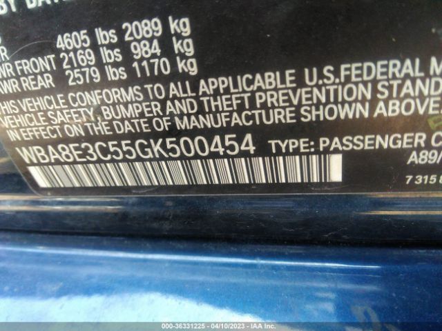 WBA8E3C55GK500454 BMW 3 Series 328i Xdrive