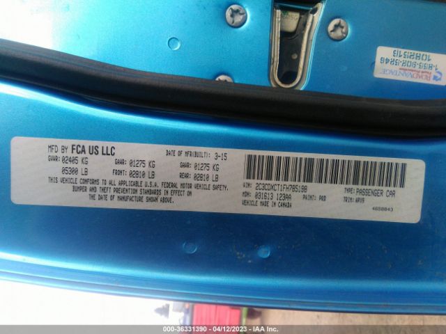 2C3CDXCT1FH785198 Dodge Charger Rt