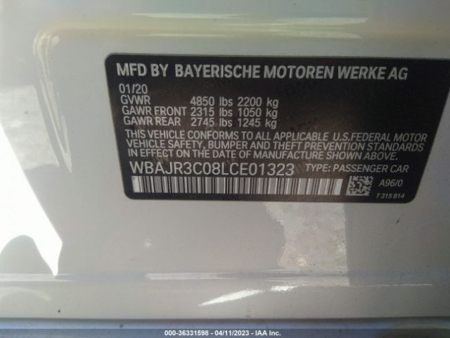 WBAJR3C08LCE01323 BMW 5 Series 530i