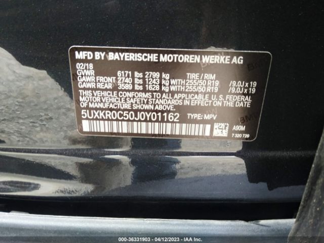 5UXKR0C50J0Y01162 BMW X5 Xdrive35i