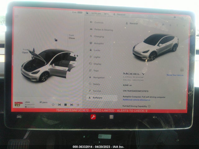 7SAYGAEE5NF337672 Tesla Model Y Long Range