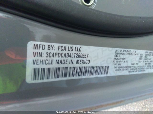 3C4PDCAB4LT260557 Dodge Journey Se Value