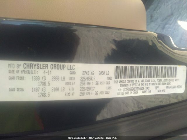 2C4RDGBGXER374868 Dodge Grand Caravan Se