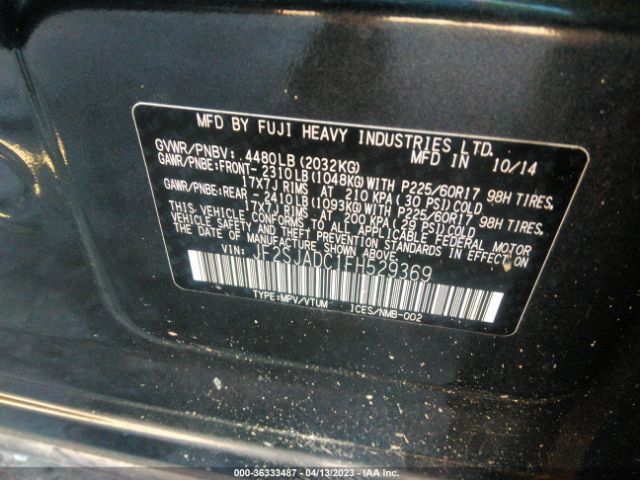 JF2SJADC1FH529369 Subaru Forester 2.5i Premium