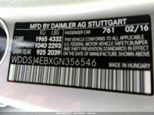Mercedes-Benz Cla Cla 250 2016 WDDSJ4EBXGN356546 Image 11