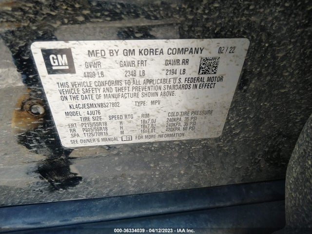 Buick Encore Preferred 2022 KL4CJESMXNB527802 Image 10