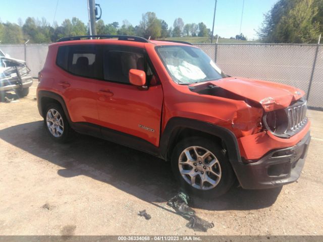 Auction sale of the 2018 Jeep Renegade Latitude Fwd, vin: ZACCJABB3JPH21522, lot number: 36334068