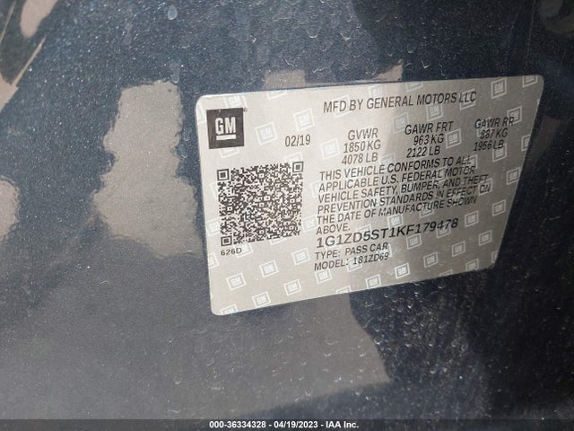 Chevrolet MALIBU LT 2019 1G1ZD5ST1KF179478 Image 10