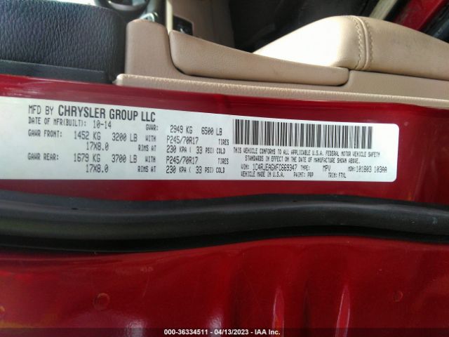 1C4RJEAGXFC669347 Jeep Grand Cherokee Laredo