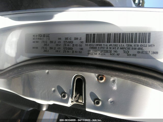 RAM 1500 Express 2015 1C6RR7FG6FS598156 Image 9