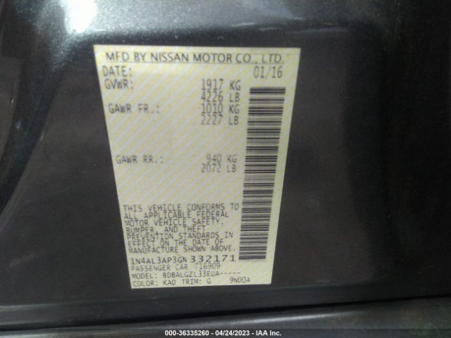 1N4AL3AP3GN332171 Nissan ALTIMA 2.5