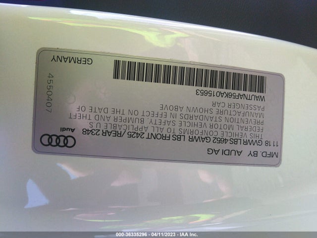 WAUTNAF56KA015653 Audi A5 Coupe Premium Plus