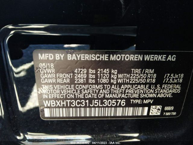 WBXHT3C31J5L30576 BMW X1 Xdrive28i
