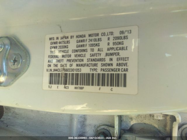 JH4CU2F66EC001053 Acura Tsx Tech Pkg