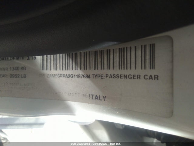 2016 Maserati Quattroporte, VIN: ZAM56RPA2G1187684