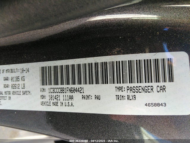 Chrysler 200 S 2015 1C3CCCBB1FN604421 Image 9