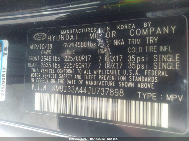 Hyundai Tucson Sel Plus 2018 KM8J33A44JU737898 Image 10