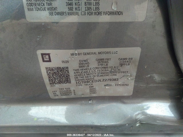 GMC Sierra 1500 Elevation 2020 1GTR8CED2LZ279383 Image 9
