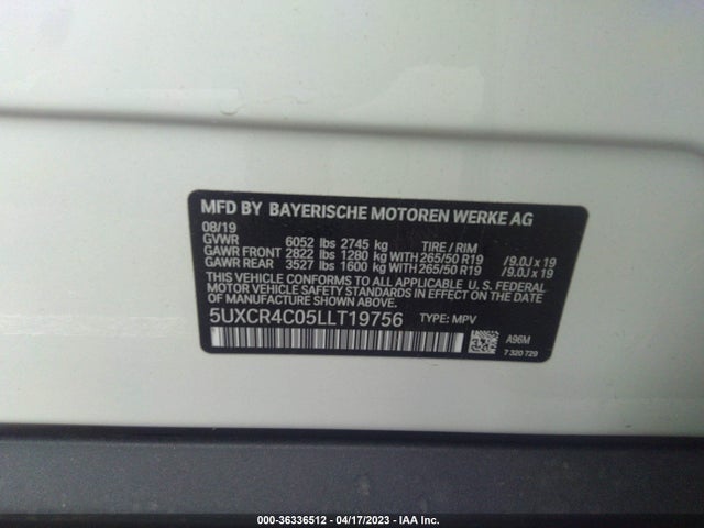 5UXCR4C05LLT19756 BMW X5 Sdrive40i