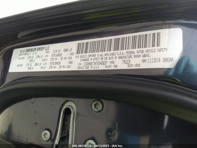 RAM 1500 Express 2015 1C6RR6KTXFS542637 Image 10