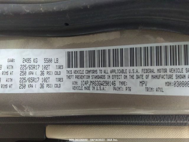 1C4PJMAS3GW290146 Jeep Cherokee Sport