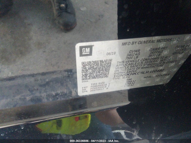 Chevrolet Suburban Lt 2020 1GNSKHKC5LR100482 Image 9