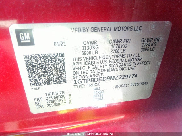 GMC Sierra 1500 Slt 2021 1GTP8DED9MZ229174 Image 9
