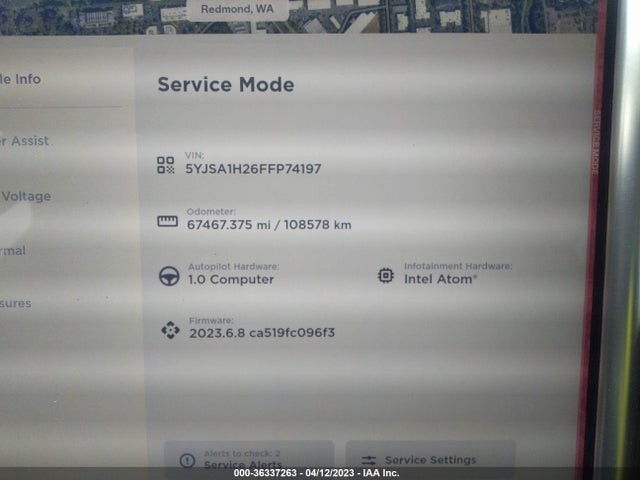 5YJSA1H26FFP74197 Tesla Model S 85d/p85d/70d/90d/p90d