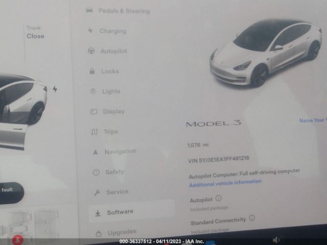 5YJ3E1EA1PF481216 Tesla MODEL 3