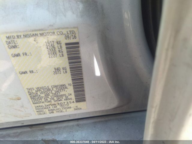 Nissan Altima 2.5 Sr 2017 1N4AL3AP5HN307354 Image 11