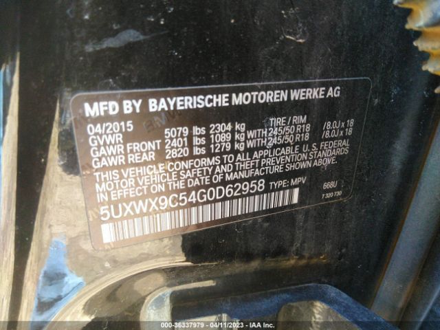 5UXWX9C54G0D62958 BMW X3 Xdrive28i