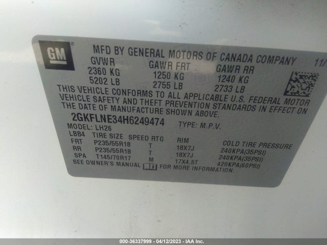 GMC Terrain Sle 2017 2GKFLNE34H6249474 Image 10