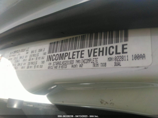 2014 Ram 5500, VIN: 3C7WRNDLXEG231933