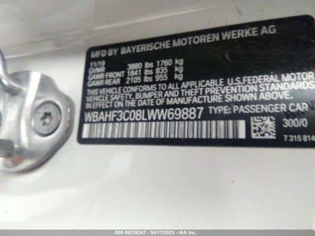 2020 BMW Z4, VIN: WBAHF3C08LWW69887