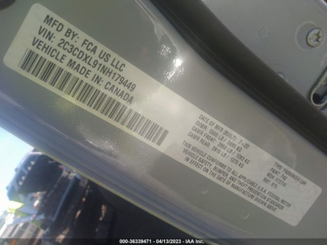 2C3CDXL91NH179449 Dodge Charger Srt Hellcat Widebody