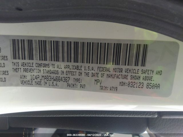 1C4PJMAB3HW664367 Jeep Cherokee Sport