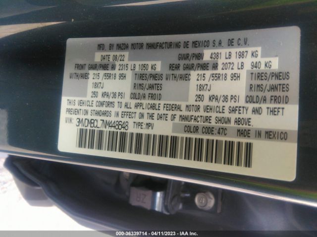 3MVDMBCL7NM448648 Mazda Cx-30 Carbon Edition