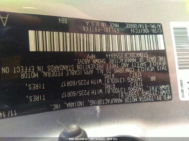 Toyota SIENNA LE 2015 5TDKK3DC3FS558844 Image 11