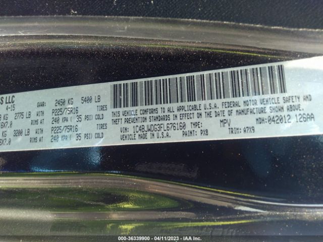 1C4BJWDG3FL676160 Jeep Wrangler Unlimited Sport