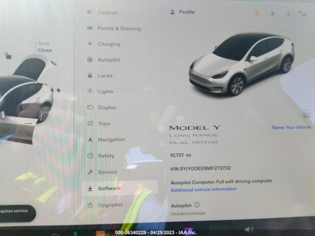 5YJYGDEE9MF273732 Tesla Model Y Long Range